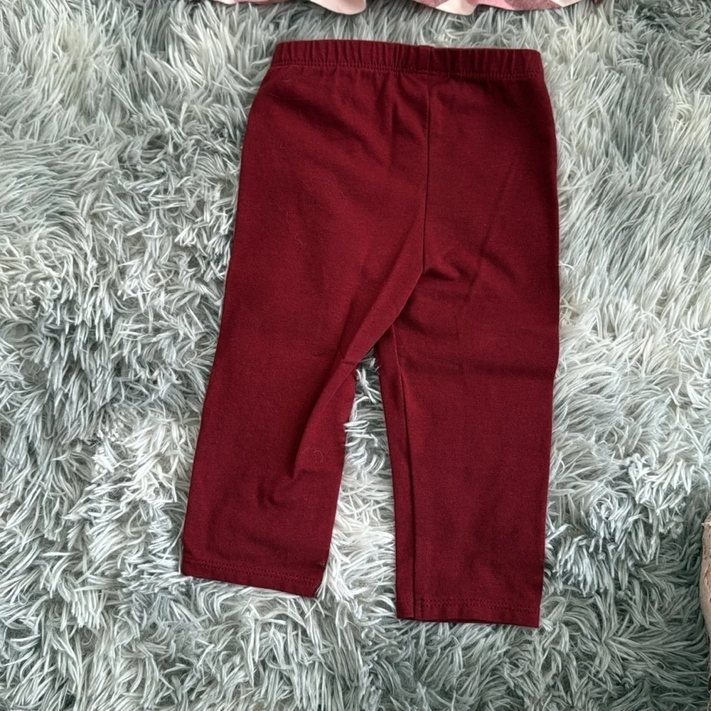 Long sleeve pink & red matching set